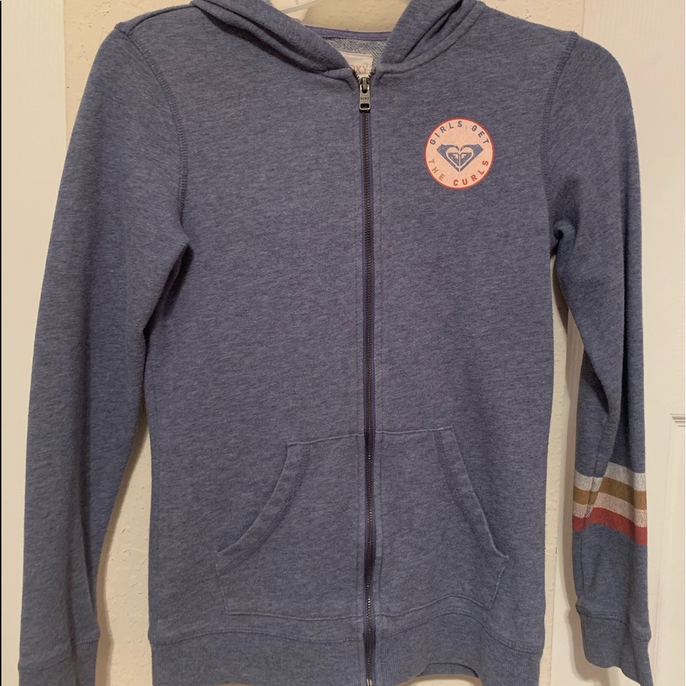 girls roxy zip up